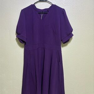 Elegant Purple Women's Dress